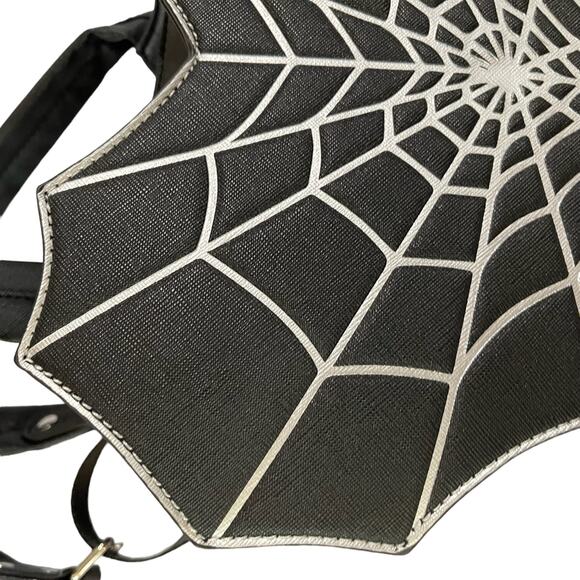 NWT TikTok Viral Mad Engine Spider Web Backpack Purse Whimsigoth Vampire - Picture 4 of 14